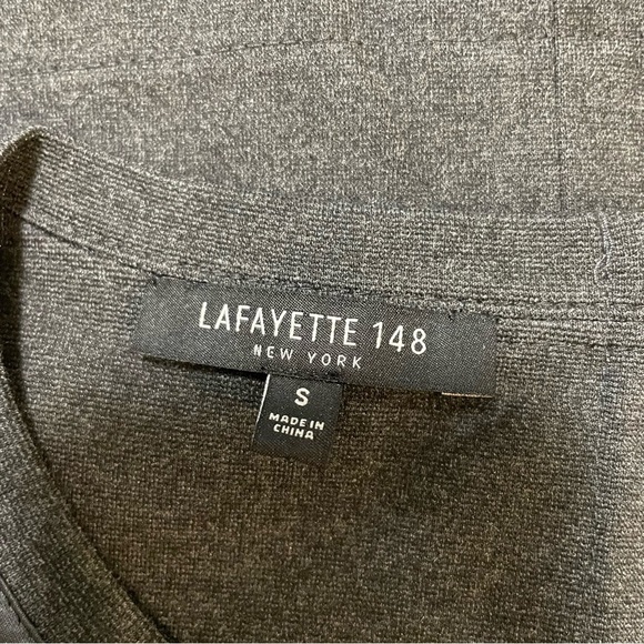 Lafayette 148 New York Dark Gray Boxy Half Sleeve Top Tunic Size Small - Picture 8 of 8